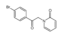 1-[2-(4-bromophenyl)-2-oxoethyl]pyridin-2-one Structure