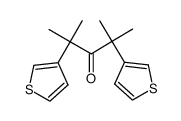 2,4-dimethyl-2,4-di(thiophen-3-yl)pentan-3-one结构式