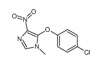 5-(4-chlorophenoxy)-1-methyl-4-nitroimidazole结构式