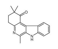 2,2,6-trimethyl-4,7-dihydro-3H-indolo[2,3-c]quinolin-1-one结构式