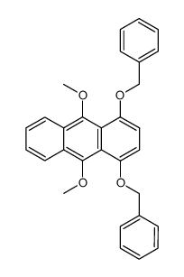 1,4-Dibenzyloxy-9,10-dimethoxyanthracen结构式