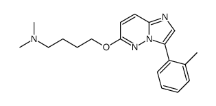 dimethyl-[4-(3-O-tolyl-imidazo[1,2-b]pyridazin-6-yloxy)-butyl]-amine结构式