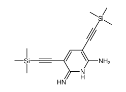 3,5-Bis[(trimethylsilyl)ethynyl]-2,6-pyridinediamine结构式