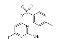 2-amino-6-iodopyrimidin-4-yl 4-methylbenzenesulfonate结构式