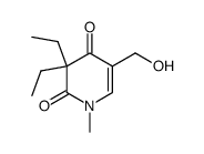 3,3-diethyl-5-hydroxymethyl-1-methyl-1H-pyridine-2,4-dione Structure