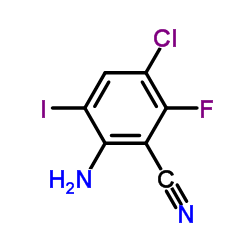 2-Amino-5-chloro-6-fluoro-3-iodobenzonitrile picture