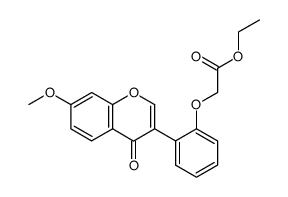 [2-(7-methoxy-4-oxo-4H-chromen-3-yl)-phenoxy]-acetic acid ethyl ester Structure
