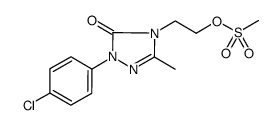 2-[2-(4-chlorophenyl)-5-methyl-3-oxo-2,4-dihydro-3H-1,2,4-triazol-4-yl]ethyl methanesulfonate Structure