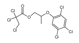 2,2,3-trichloro-propionic acid-[2-(2,4,5-trichloro-phenoxy)-propyl ester]结构式