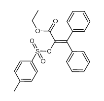 ethyl-3,3-diphenyl-2-tosyloxyacrylate Structure