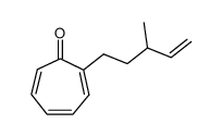 2-(3-Methyl-pent-4-enyl)-cyclohepta-2,4,6-trienone Structure