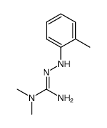 1,1-dimethyl-2-(2-methylanilino)guanidine结构式