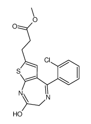 7-(2-Carbomethoxyethyl)-5-(2-chlorophenyl)-thieno-1,4-diazepin-2-one picture