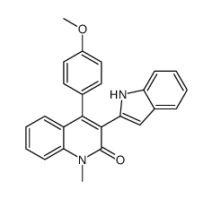 3-(1H-2-INDOLYL)-4-(4-METHOXYPHENYL)-1-METHYL-1H-2-QUINOLINONE picture