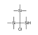 (chloro-dimethylsilyl-trimethylsilylmethyl)-trimethylsilane结构式
