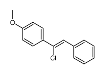 1-(1-chloro-2-phenylethenyl)-4-methoxybenzene结构式
