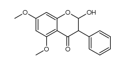 2-hydroxy-5,7-dimethoxy-3-phenyl-chroman-4-one结构式
