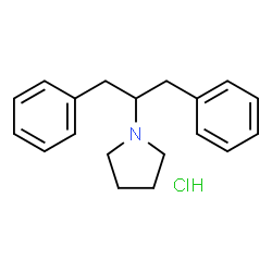 1-(1,3-Diphenylpropan-2-yl)pyrrolidine (hydrochloride)结构式