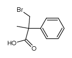 3-Brom-2-methyl-2-phenyl-propionsaeure Structure