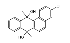 7,12-dimethyl-7,12-dihydrotetraphene-3,7,12-triol结构式