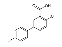 2-chloro-5-(4-fluorophenyl)benzoic acid结构式