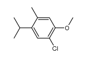 2-chloro-4-isopropyl-5-methyl-anisole Structure