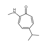 5-isopropyl-2-methylamino-cycloheptatrienone Structure