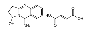 9-amino-1,2,3,9-tetrahydropyrrolo[2,1-b]quinazolin-1-ol,(Z)-but-2-enedioic acid结构式