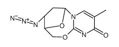 2,5'-anhydro-3'-azido-3',5'-dideoxythymidine Structure