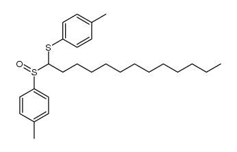 p-tolyl(1-(p-tolylsulfinyl)tridecyl)sulfane Structure