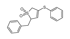 2-benzyl-4-phenylsulfanyl-2,5-dihydrothiophene 1,1-dioxide结构式