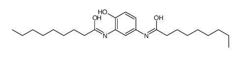 N-[4-hydroxy-3-(nonanoylamino)phenyl]nonanamide Structure