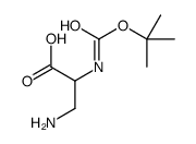 3-amino-2-[(2-methylpropan-2-yl)oxycarbonylamino]propanoic acid Structure