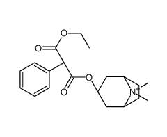 1-O-[(1S,5R)-8,8-dimethyl-8-azoniabicyclo[3.2.1]octan-3-yl] 3-O-ethyl 2-phenylpropanedioate Structure