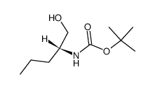 N-[(1R)-1-(Hydroxymethyl)butyl]carbamic acid 1,1-dimethylethyl ester Structure