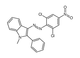 3-(2,6-dichloro-4-nitrophenylazo)-1-methyl-2-phenylindole Structure