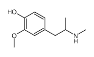 4-Hydroxy-3-methoxymethamphetamine Structure