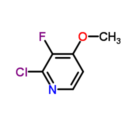 2-Chloro-3-fluoro-4-methoxypyridine结构式