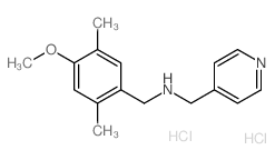 (4-Methoxy-2,5-dimethylbenzyl)-(pyridin-4-ylmethyl)amine dihydrochloride结构式