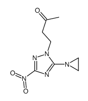 5-(1-aziridinyl)-3-nitro-1-(3-oxo-1-butyl)-1,2,4-triazole结构式