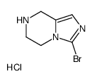 3-BROMO-5,6,7,8-TETRAHYDROIMIDAZO[1,5-A]PYRAZINEHYDROCHLORIDE Structure