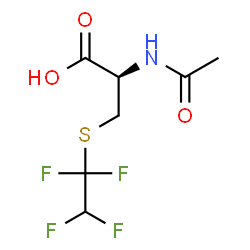 N-acetyl-S-(1,1,2,2-tetrafluoroethyl)-1-cysteine结构式