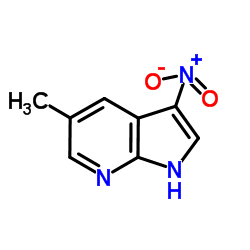 5-甲基-3-硝基-1H-吡咯并[2,3-b]吡啶结构式