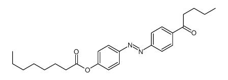 [4-[(4-pentanoylphenyl)diazenyl]phenyl] octanoate Structure