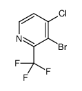 3-Bromo-4-chloro-2-(trifluoromethyl)pyridine结构式