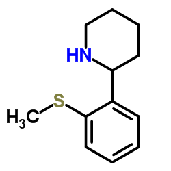 2-[2-(Methylsulfanyl)phenyl]piperidine结构式