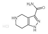 4,5,6,7-四氢-1H-吡唑并[4,3-c]吡啶-3-羧酰胺盐酸盐结构式