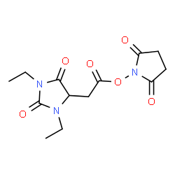 (1,3-DIETHYL-2,5-DIOXO-IMIDAZOLIDIN-4-YL)-ACETIC ACID 2,5-DIOXO-PYRROLIDIN-1-YL ESTER structure