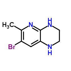 7-bromo-1,2,3,4-tetrahydro-6-methylpyrido[2,3-b]pyrazine Structure