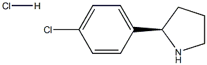 (R)-2-(4-Chlorophenyl)pyrrolidine hydrochloride structure